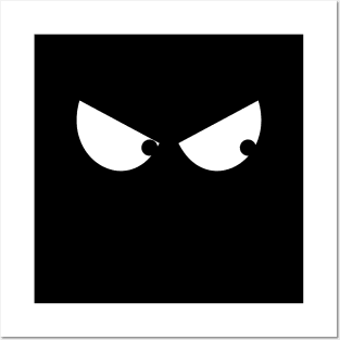 Kubi - the square emoticons - Nero, the angry face Posters and Art